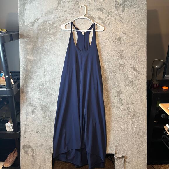 Althleta Presidio Traveler Maxi Dress Navy Blue Athleisure Casual Medium Tall - Picture 1 of 7